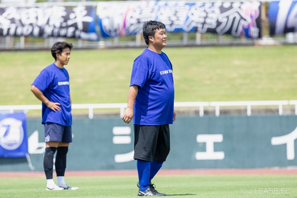 ジェイリースFCエキシビションマッチの様子