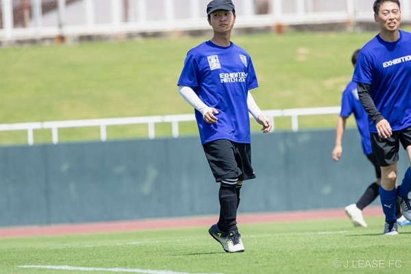ジェイリースFCエキシビションマッチの様子