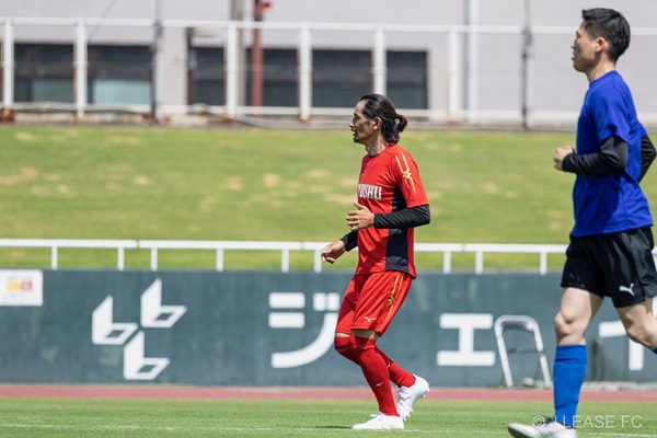 ジェイリースFCエキシビションマッチの様子