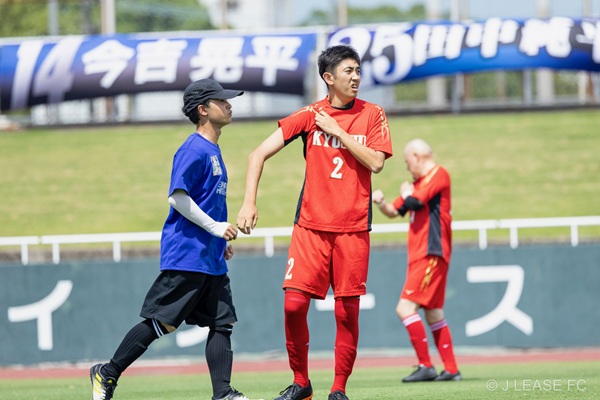 ジェイリースFCエキシビションマッチの様子
