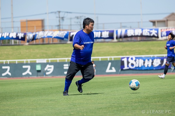 ジェイリースFCエキシビションマッチの様子