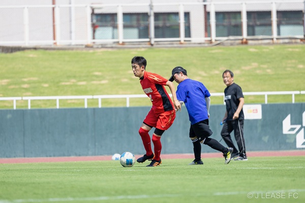 ジェイリースFCエキシビションマッチの様子