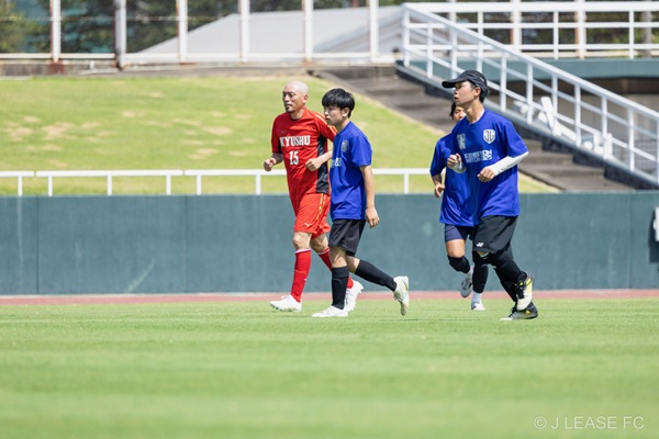 ジェイリースFCエキシビションマッチの様子