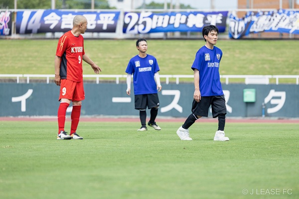 ジェイリースFCエキシビションマッチの様子