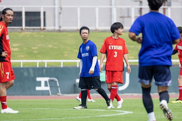 ジェイリースFCエキシビションマッチの様子