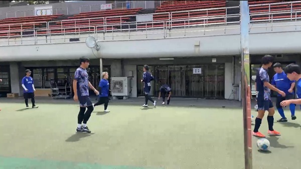 ジェイリースFCエキシビションマッチの様子