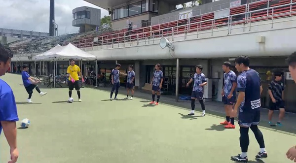 ジェイリースFCエキシビションマッチの様子