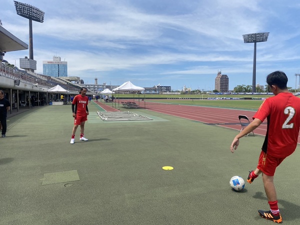 ジェイリースFCエキシビションマッチの様子