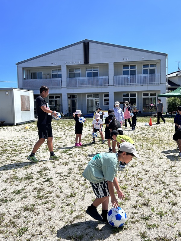ジェイリースＦＣサッカー教室の様子