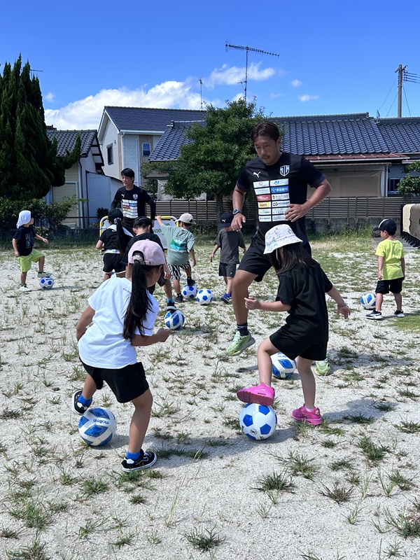ジェイリースＦＣサッカー教室の様子