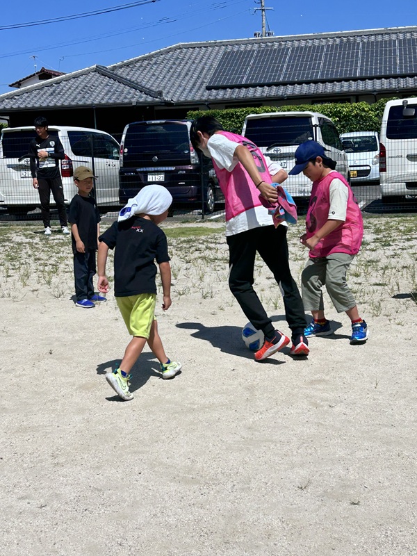 ジェイリースＦＣサッカー教室の様子