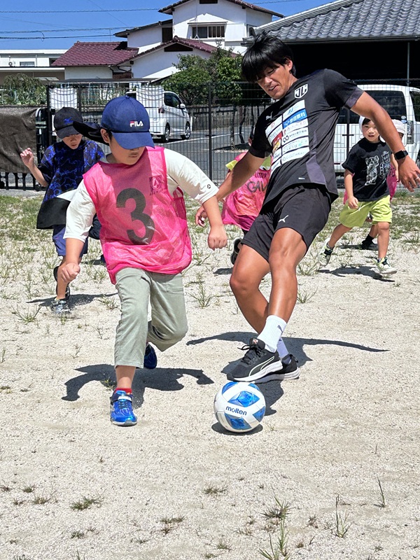 ジェイリースＦＣサッカー教室の様子
