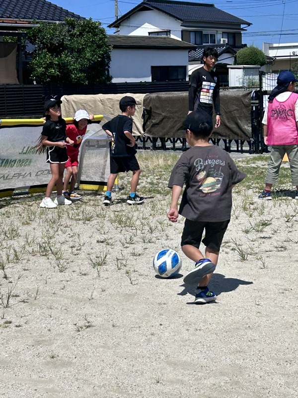 ジェイリースＦＣサッカー教室の様子