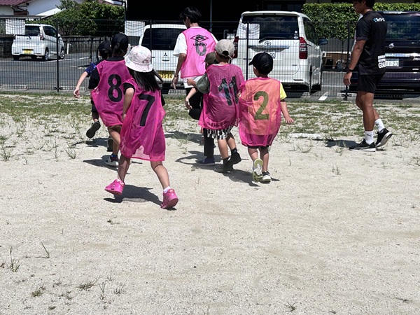 ジェイリースＦＣサッカー教室の様子