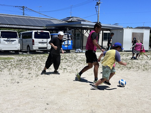 ジェイリースＦＣサッカー教室の様子