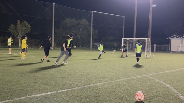 練習試合の様子