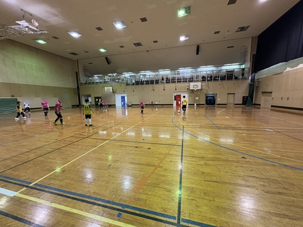 リーグ戦模倣練習試合の様子