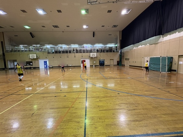 リーグ戦模倣練習試合の様子