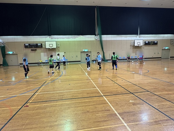 リーグ戦模倣練習試合の様子