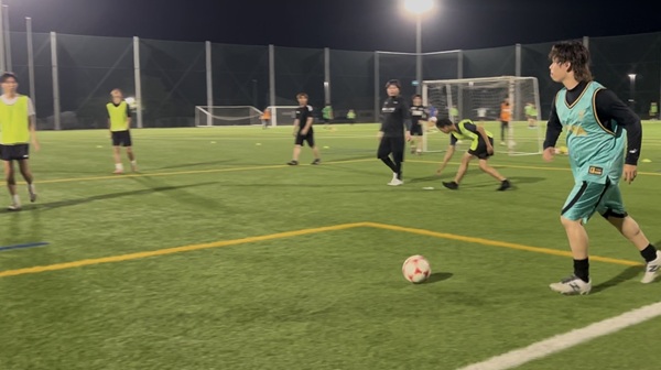 練習試合の様子