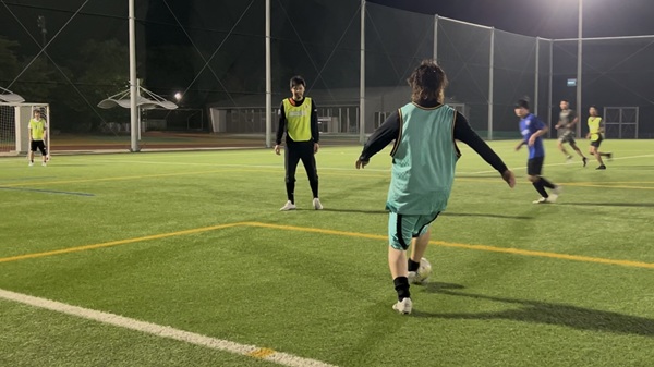 練習試合の様子