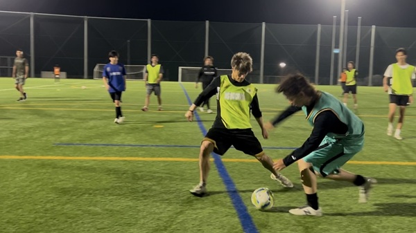 練習試合の様子