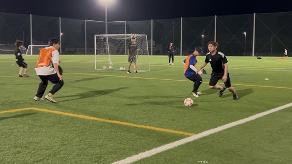 練習試合の様子