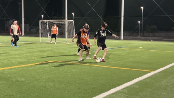 練習試合の様子