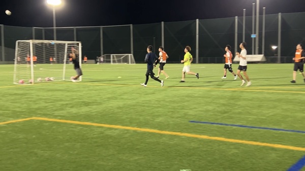 練習試合の様子